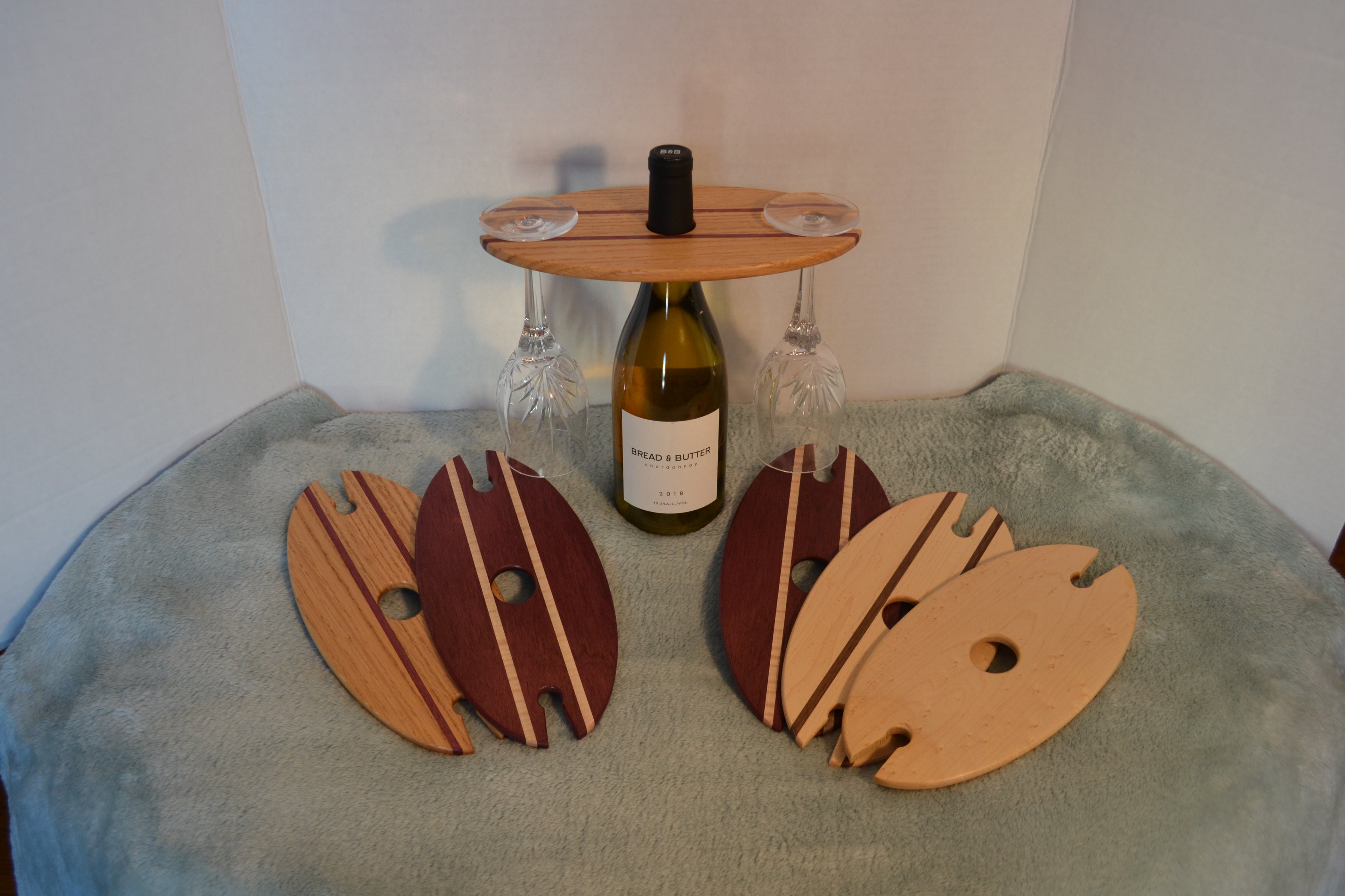 Wine bottle & glass Display