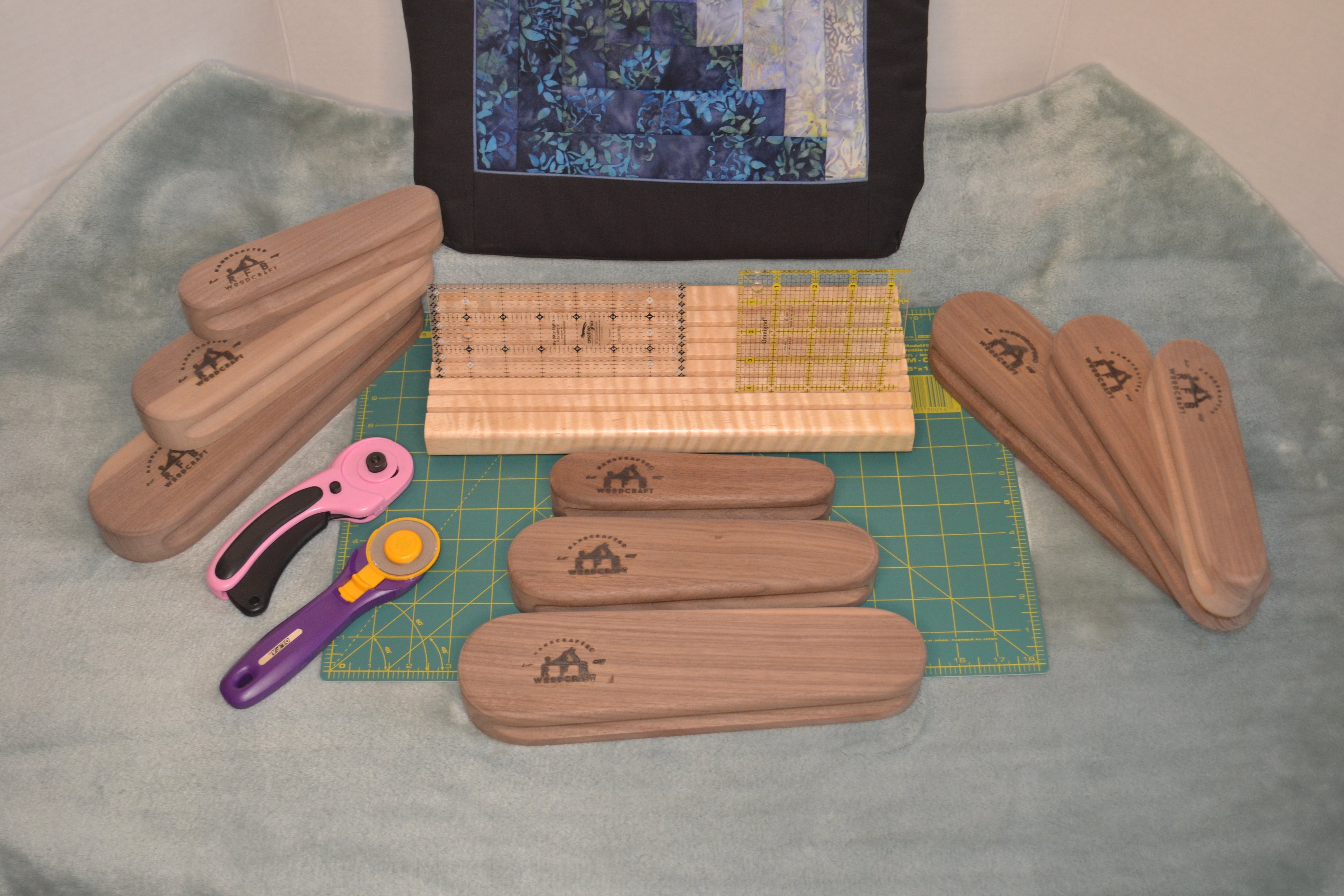 Walnut Quilter's Clappers